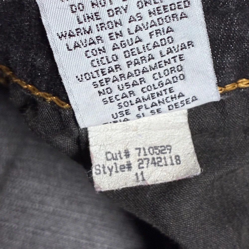 LEI Jeans Y2K Juniors Dark Wash Mid Rise Bootcut Flare Denim Pants Size 11